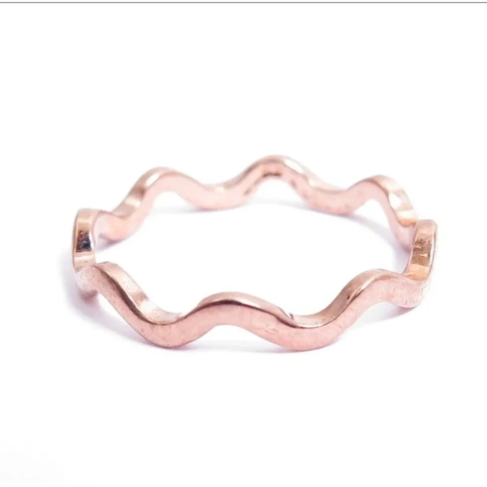 Vintage 14K GE Rose Gold Stackable‎ Rings Size 6.5